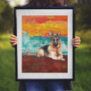 Recherche de peinture berger allemand posters Amoureux des chiens