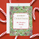 Recherche de pine boughs vœux cartes Rouge