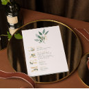 Recherche de modèle de menu mariage invitations Minimaliste