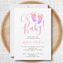 Recherche de couple baby shower fille invitations Élégant