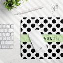 Recherche de pois noir blanc tapis souris Motif