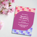 Recherche de rétro pourpre invitations Pour elle