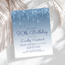 Recherche de bleue de partie invitations Écriture manuscrite