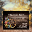 Recherche de floral retirement party invitations Élégant