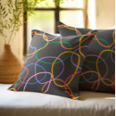 Recherche de motif ondulé coussins Coloré