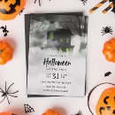 Recherche de green halloween invitations Maison hantée
