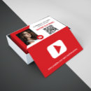 Recherche de youtuber cartes visite Influenceur