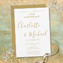 Recherche de 50 ans mariage anniversaire invitations Élégant