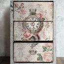 Recherche de vintage decoupage tissue paper Rose