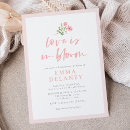 Recherche de floral bouquet bridal shower invitations L'amour est en fleur