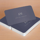Recherche de luxe cartes visite Monogramme
