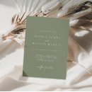 Recherche de vert sauge mariage invitations Minimaliste