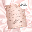 Recherche de rose gold 60th anniversaire invitations Girly