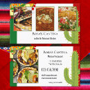Recherche de nourriture mexicaine cartes visite Cuisinier