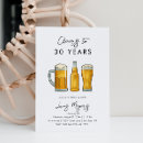 Recherche de de bière anniversaire invitations Anniversaire minimaliste pour adulte