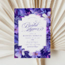 Recherche de purple bridal shower invitations Fleurs