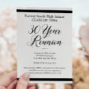 Recherche de reunion invitations Noir et blanc