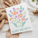 Recherche de fleur heureuse vœux cartes Mignon