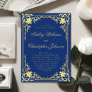 Recherche de de de bleu royal mariage invitations Calligraphie