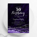 Recherche de mauve anniversaire invitations Aquarelle