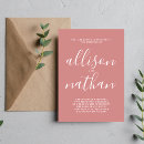 Recherche de papeterie de de marsala mariage invitations Minimaliste