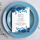 Recherche de indigo mariage invitations Bleu