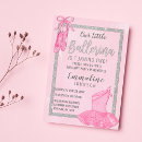 Recherche de chaussure de ballet 13x18 invitations Fête d'anniversaire