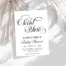 Recherche de nuages blancs invitations Baby