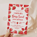 Recherche de strawberry baby shower invitations Sucré