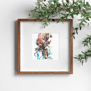 Recherche de visage coloré posters Aquarelle