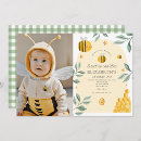 Recherche de abeilles mignonnes cartes invitations Bébé
