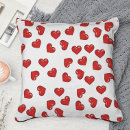Recherche de fond blanc coussins Rouge