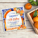 Recherche de orange bleu invitations Tuiles bleues