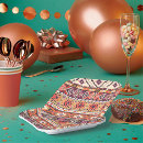 Recherche de motif aztèque assiettes en papier Tribal