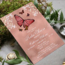 Recherche de butterfly bridal shower invitations Moderne