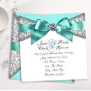Recherche de blanc bleu turquoise invitations Élégant