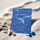 Recherche de bleu de little invitations Queue de mermaid