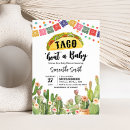 Recherche de taco baby shower invitations Cactus