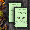 Recherche de yeux verts invitations Yeux de chat vert