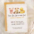 Recherche de farm animal anniversaire invitations Aquarelle