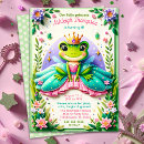 Recherche de princesse et grenouille invitations Jeune fille