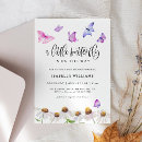 Recherche de papillon baby shower fille invitations Floral
