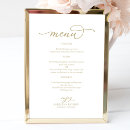 Recherche de poster mariage menus Élégant