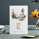 Recherche de mountain mariage table cartes Forêt de pins