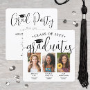 Recherche de 3 photo graduation invitations Noir et blanc