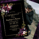 Recherche de gothique fiançailles invitations Fleurs