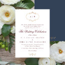 Recherche de bordeaux et bleu marine mariage invitations Floral