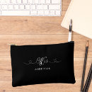 Recherche de coeur cosmétiques pochettes Noir et blanc