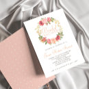 Recherche de floral wreath bridal shower invitations Chic