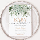 Recherche de succulent baby shower invitations Moderne